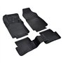 J&J AUTOMOTIVE | Tapis De Sol en Caoutchouc TPE Toutes Saisones pour Clio 4 2012-2019 Système de Fixation Bord Haut Noir Antidér