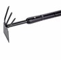 BLACK+DECKER Râteau avec Houe - Jardinage Outillage - Réglable en Longueur 66-101 CM - Cultiver et Désherber - Noir/Orange