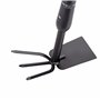 BLACK+DECKER Râteau avec Houe - Jardinage Outillage - Réglable en Longueur 66-101 CM - Cultiver et Désherber - Noir/Orange