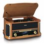 Lenco TCD-2571 Tourne-Disque pour Vinyle - Tourne-Disque Bluetooth avec Haut-Parleur - Radio Dab+ - Lecteur CD - Platine Cassett
