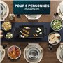 Plancha Princess Table Chef Economy Classic - 2 à 4 personnes - 1 800 W - Surface de cuisson 43 x 23 cm