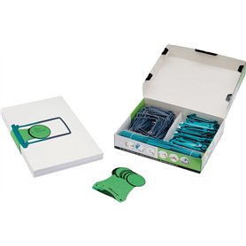 Jalema 5721000 Kit d'archive avec JalemaClipex étiquettes d'indexation des dossiers boîte de 100 pièces