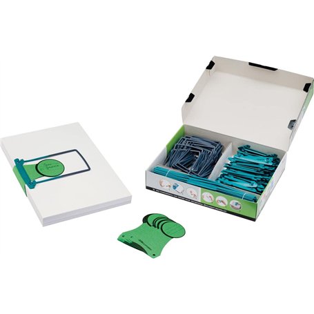 Jalema 5721000 Kit d'archive avec JalemaClipex étiquettes d'indexation des dossiers boîte de 100 pièces
