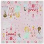 Folat- Servietten-Pretty Princess-33 x 33 cm-20 Stück, 27487, Rose