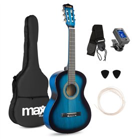 Max SoloArt Pack Guitare Classique Junior 3/4 - Bleue
