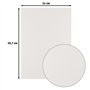Florence Papier Cartonné en Lin Beige 250 g – Papier Scrapbooking A4 – Blanc Cassé – Papier Cartonné Couleur – Invitations Éléga