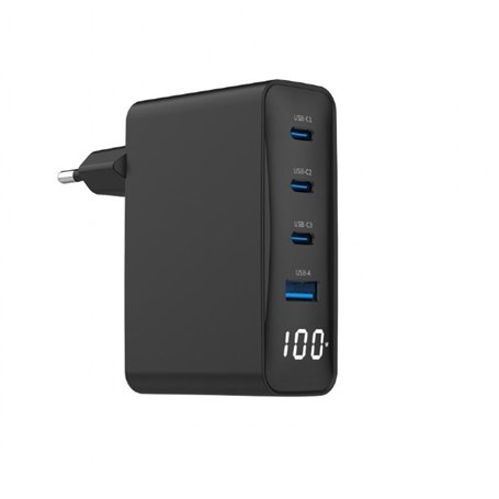 Chargeur mural GEMBIRD TA-UC-PDQC100LCD-01-BK