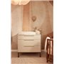 Jollein Housse de matelas à langer en jersey - Bloomy - 50 x 70 cm - 100% coton - Certifié Oeko-Tex - Housse pour matelas à lang