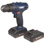 FERM Perceuse sans fil 18V 1.5Ah Li-ion 17+1 32Nm - Incl. 2 batteries