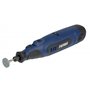 FERM Outil rotatil multifonction 12V sans fil - Batterie Li-ion, 43 accessoires et pinces de serrage inclus