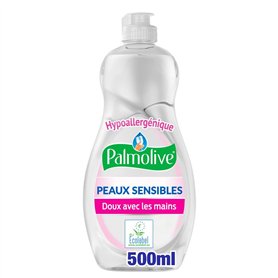 PALMOLIVE - Liquide Vaisselle Palmolive Peaux Sensibles Produit Dégraissant pour Une Vaisselle Étincelante Flacon