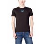 CK JEANS T-shirt à rayures transparentes pour homme avec logo à rayures transparentes