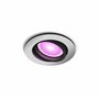 Philips Hue White & Color Ambiance Centura downlights ronds 1 pack, plafonniers à intensité variable, contrôle intelligent de la