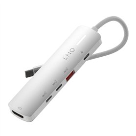 LINQ Connects Hub Multiport 5-en-1 Pro-C avec HDMI 4K - 10Gbps - Compatible avec Ordinateurs Portables et Tablettes