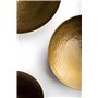 VIDI Ensemble de décoration murale en métal - 8 pièces - Pour salon - Ornements dorés - Décoration murale