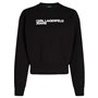 KARL LAGERFELD JEANS Regular Essential Logo Sweat Maillot de survêtement, Noir, S Femme