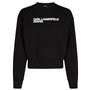 KARL LAGERFELD JEANS Regular Essential Logo Sweat Maillot de survêtement, Blanc, M Femme
