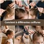 1000 Pièces Élastiques à Cheveux Transparents, Petits Élastiques en Caoutchouc pour Cheveux, Mini Élastiques Résistants, Accesso
