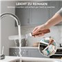 4PCS Spatule Coudée Pâtisserie, Spatule Inox Cuisine avec Manche en Bois, Palette Pâtisserie Idéale pour Gâteaux, Crêpes, Lissag