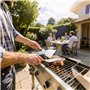 Spatule à Steak de 10 Pouces et Spatule à Crème de 8 Pouces avec Poignées en Bois