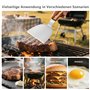 Ensemble de Spatules en Acier Inoxydable, Spatule à Steak de 10 Pouces et Spatule à Crème de 8 Pouces avec Poignées en Bois, Cui
