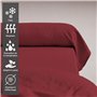 Pizuna Coton Peigné Traversin 45x145 cm 2 Pièces Rouge Rio, 100% Coton Longue Tige 400 Fils Armure Satin (Taie d'oreiller d'hôte