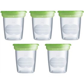 MAM Lot de 5 récipients pour lait et aliments