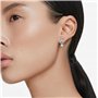 Swarovski Pendants d'oreilles Attract, Taille ronde, Bleues, Métal rhodié