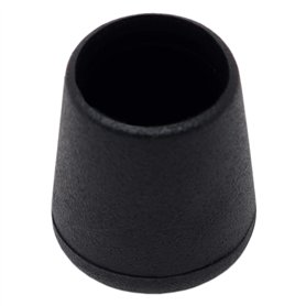 Adsamm® / 16 x Embouts extérieur/Noir/Ø 15-16 mm/Rond/Robuste glisseur à Fixer sur Tout Les Jambes Rondes des Meubles/pour Zones