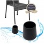 Adsamm® / 16 x Embouts extérieur/Noir/Ø 15-16 mm/Rond/Robuste glisseur à Fixer sur Tout Les Jambes Rondes des Meubles/pour Zones