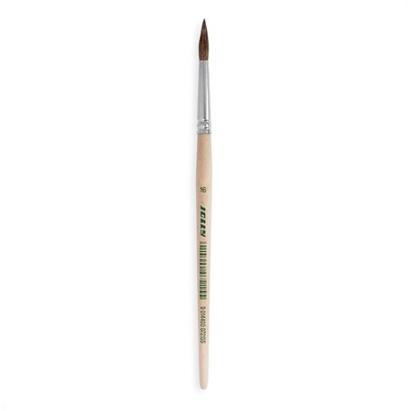 houxin Jolly - Lot de 12 pinceaux à Cheveux n° 16 - Boîte en Carton - Idéal pour l'aquarelle