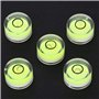 Bulle d'esprit, 5 pièces outil de mesure de diamètre 15mm Mini bulle de niveau ronde pour balance échelle bois mesure règle nive