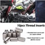 10 Pièces Intérieur M12 * 1.75 Extérieur M16 * 2 Longueur 20mm en Acier Inoxydable Mâle Femelle Réduisant le Matériel de Fixatio