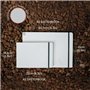 ETCHR A4 Carnet de croquis - Presse à chaud Carnet de croquis pour supports mixtes - Couverture rigide Bloc à dessin Carnet de c