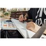 ETCHR A4 Carnet de croquis - Presse à chaud Carnet de croquis pour supports mixtes - Couverture rigide Bloc à dessin Carnet de c
