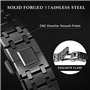 London Craftwork Casioak MOD Boîtier en acier inoxydable pour bracelet Shock G-SHOCK GA2100 GA2110 Noir, Acier inoxydable