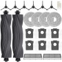 Kit d'accessoires pour Dreame L10s Pro Ultra Heat/ L10s Ultra Gen 2/ X30 Ultra/MOVA E30 Ultra, JKOISL 2 brosses à roulettes, 6 s