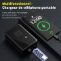 Oasser Gonfleur Pneus Voiture sans Fil 4000mAh Mini Compresseur à Air Portatif 150 PSI (10,3 Bar) Inflation Rapide Cylindre 17 m