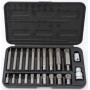 Ensemble de 22 Pièces XZN Jeu de Douilles Multiples Dents Embouts M4 M5 M6 M8 M9 M10 M12 M14 M16 M18 Adaptateur 1/2 3/8 Pouce