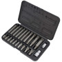 Ensemble de 22 Pièces XZN Jeu de Douilles Multiples Dents Embouts M4 M5 M6 M8 M9 M10 M12 M14 M16 M18 Adaptateur 1/2 3/8 Pouce