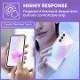 Yohii Coque pour Samsung Galaxy A35 5G Paillettes, 2 Pièces Protection Écran en Verre Trempé, Ultra Mince Transparent Glitter Ho
