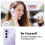 Yohii Coque pour Samsung Galaxy A35 5G Paillettes, 2 Pièces Protection Écran en Verre Trempé, Ultra Mince Transparent Glitter Ho