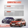 Convitex Glace Rétroviseur Droit pour CITROEN C3 III ab 16, PEU|GEOT 2008 I (13-19), 208 (12-19), 308 II (13-21), Verre Rétro...
