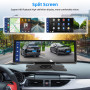 Podofo 10,26 Pouces Stéréo de Voiture Portable avec A-pple Carplay Android Auto sans Fil, écran Tactile 7-32V, Assistant Vocal d