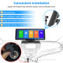 Podofo 10,26 Pouces Stéréo de Voiture Portable avec A-pple Carplay Android Auto sans Fil, écran Tactile 7-32V, Assistant Vocal d