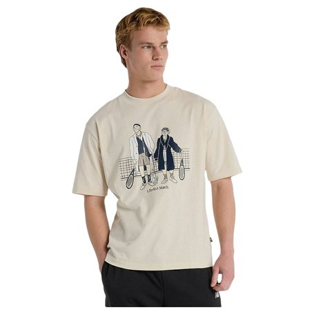 T-shirt à manches courtes homme New Balance Perfect Match Tennis T Shirt  MT51412 LIN Blanc