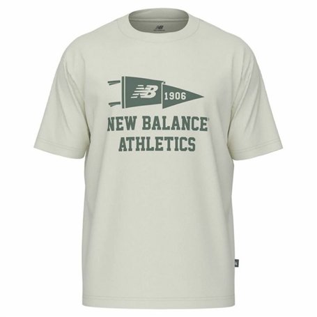 T-shirt à manches courtes homme New Balance Varsity Pennant MT51924 SST Blanc