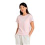 T-shirt à manches courtes femme New Balance SE JR LOGO TEE WT41502 RSG Rose