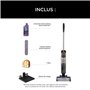 Shark HydroVac Nettoyeur sans fil sols durs, aspire et lave en un seul passage, brosse antimicrobienne, solution multi-surfaces,