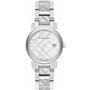 Suisse Rare Gravure Argent Date Cadran 34 mm Femmes Acier Inoxydable Montre-Bracelet The City BU9144
